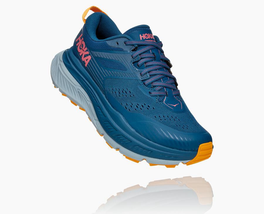 Hoka One One Womens Trail Shoes - Stinson Atr 6 - Blue - MXKE74918